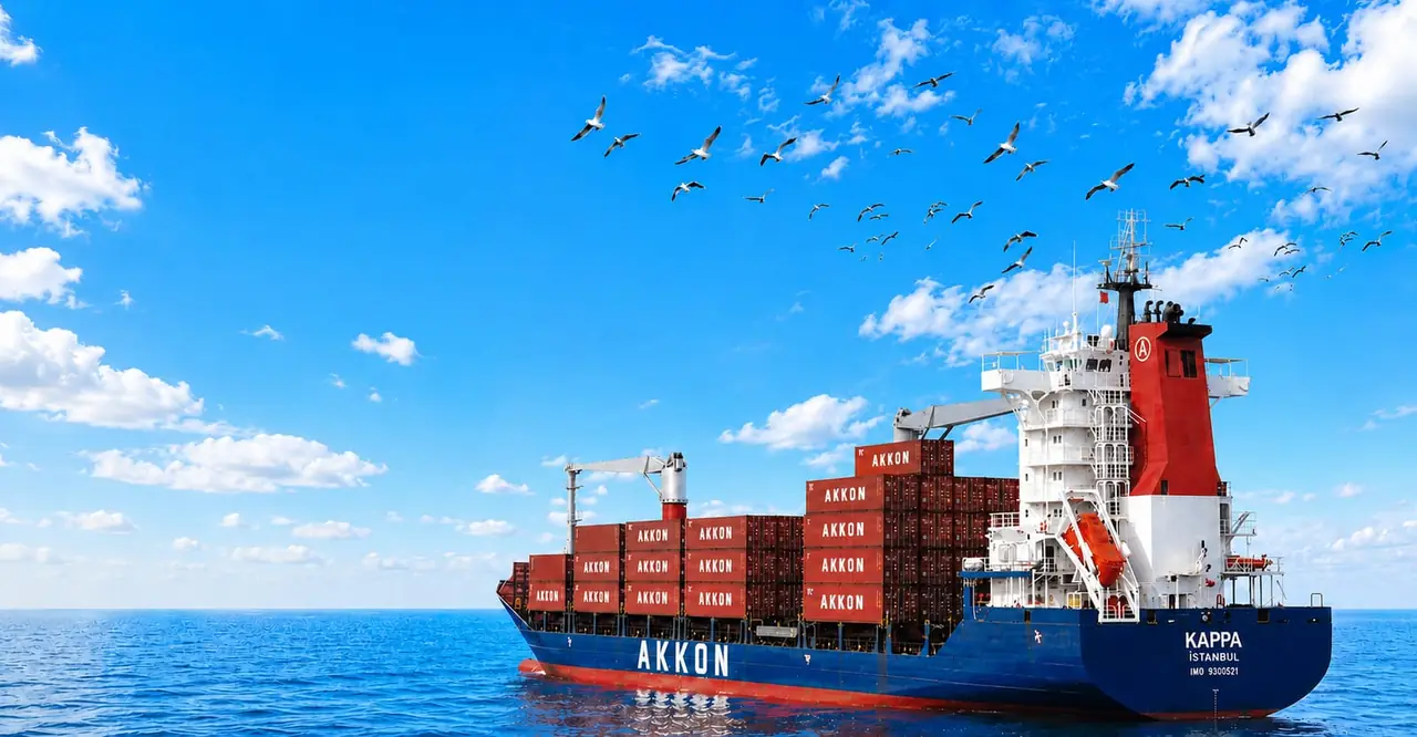 Akkon Lines container vessel MV KAPPA at sea
